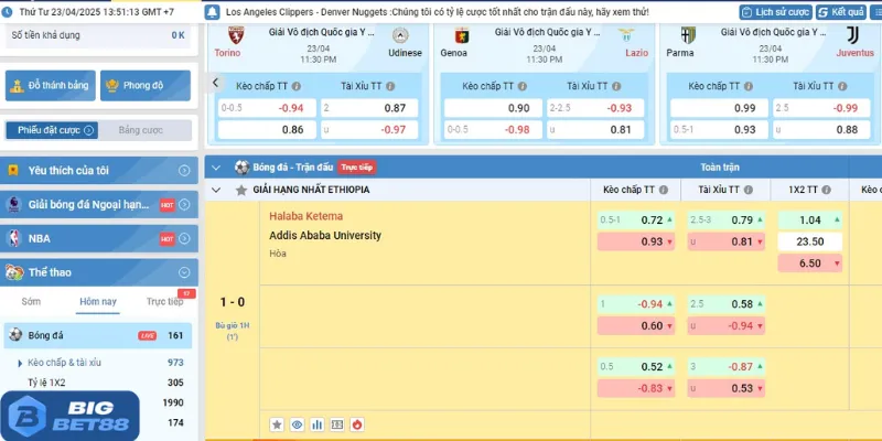 Giới thiệu khái niệm kèo chấp 0.5 đơn giản